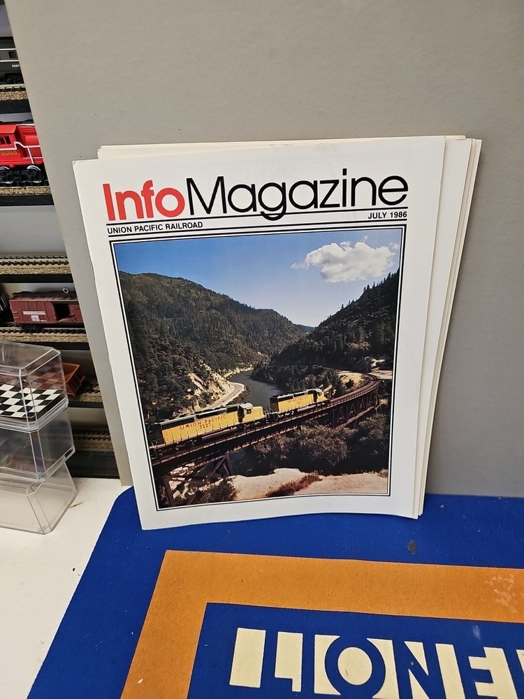 Info Magazine Union Pacific System 1986 11 Issues