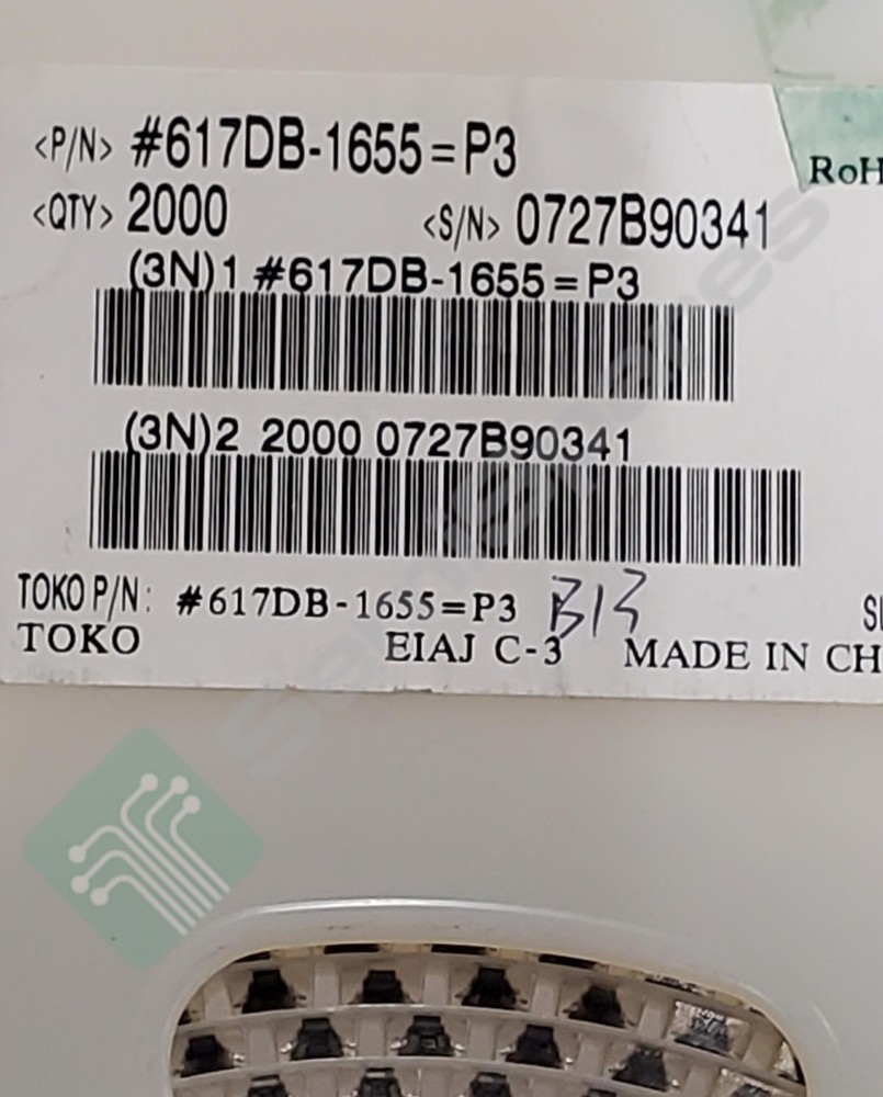 MURATA #617DB-1655=P3 BALUN TRANSFORMERS, 2000 pcs.