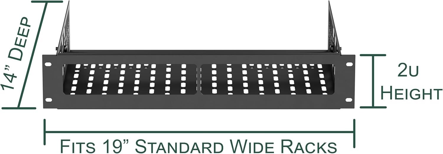 ynVISION.DESIGN Custom Rack Shelf Compatible with SONOS AMP | Rack Mountable