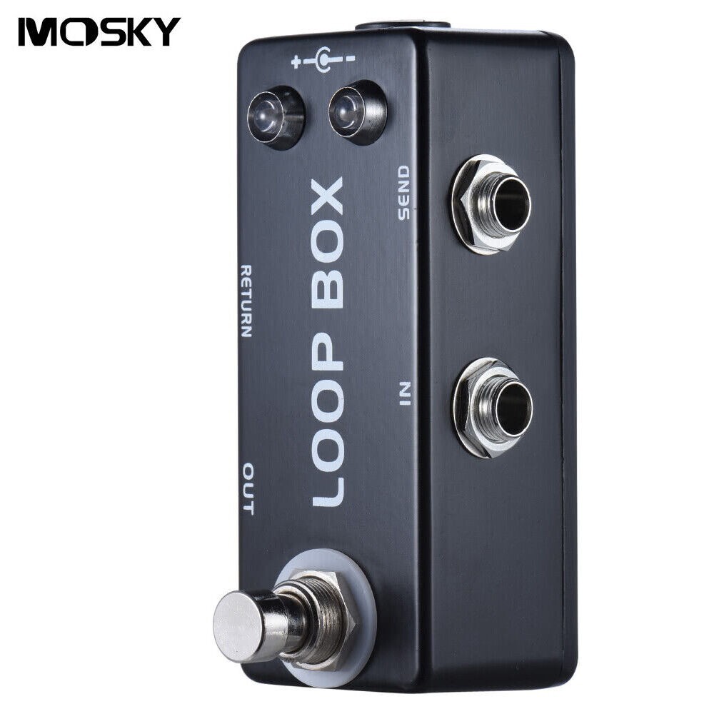 MOSKY Loop Box Mini Guitar Switcher Pedal True Bypass Looper Route Selection