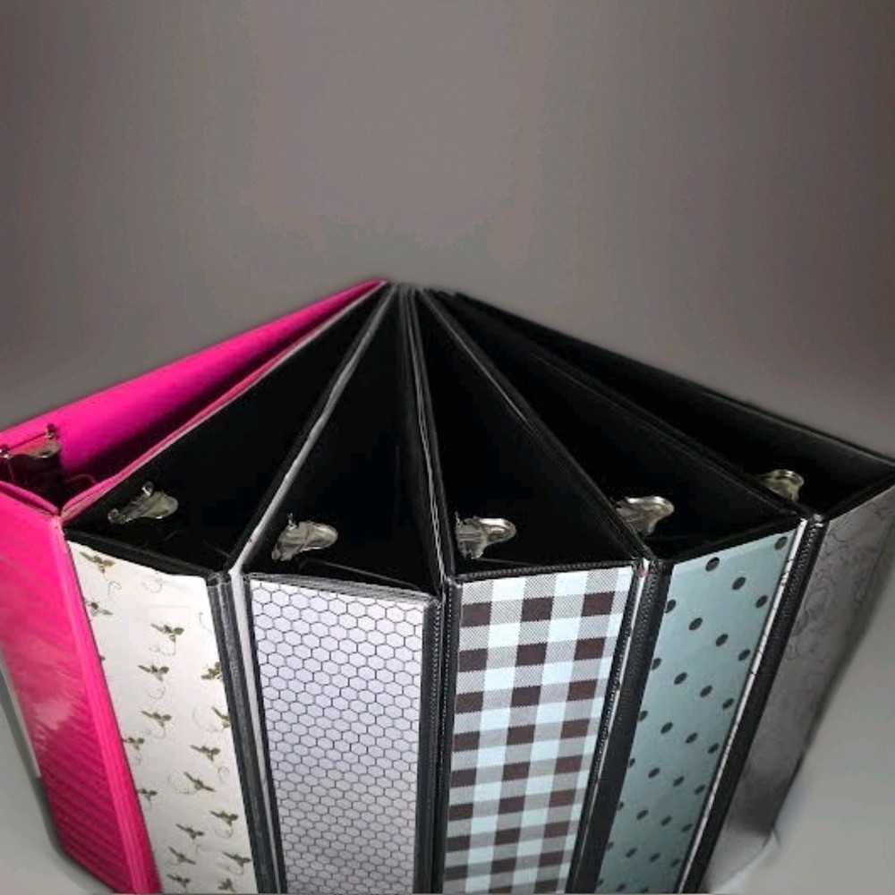 BINDER FOLDER 3"- 3D Slant Ring (Various Designs)w/ pockets +customizable CHOOSE