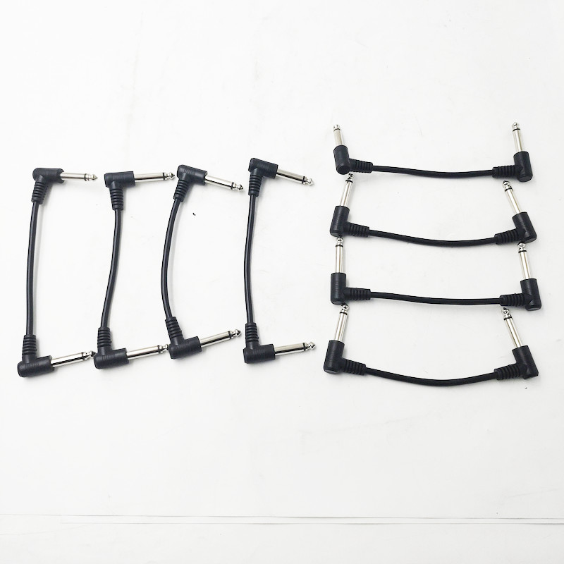 Pack of 8 Guitar Patch Cable 1/4" Patch Cables For Effect Pedal
