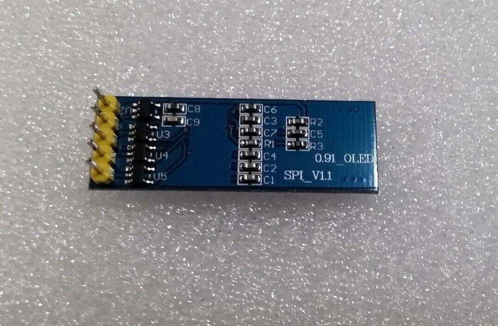 SPI 0.91" 128x32 Blue OLED LCD Display