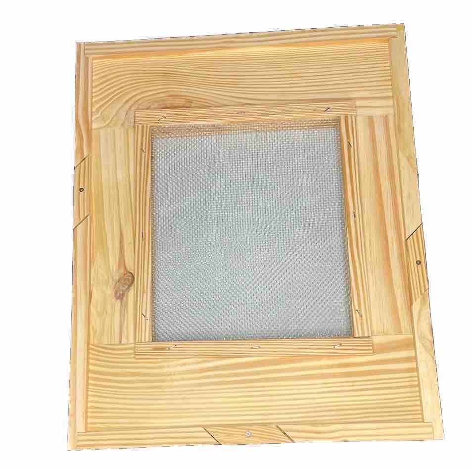 10 Frame Pine Double Screen Board (Snelgrove) for Langstroth Bee Hive