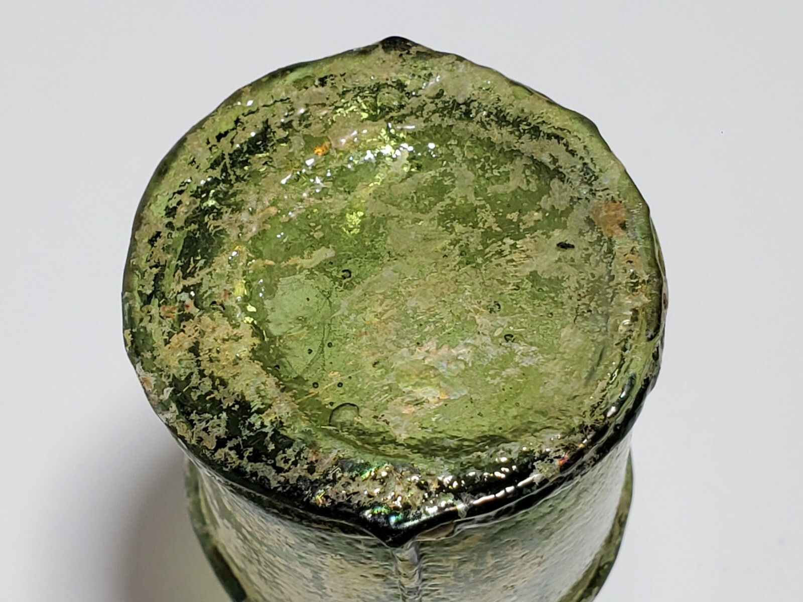 Antique 1800s Blown Glass Inkwell