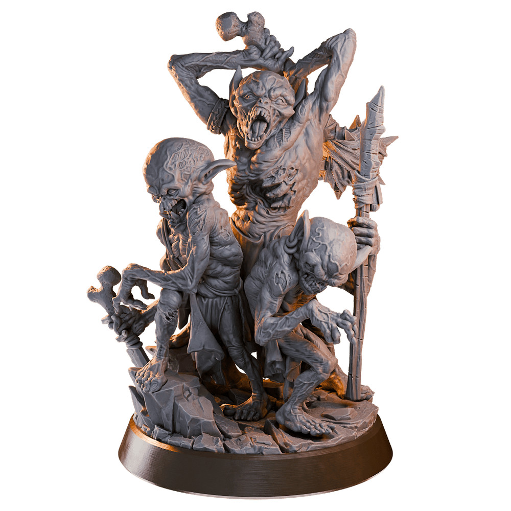 DnD Rancorous Goblins 32mm Scale Mini TTRPG