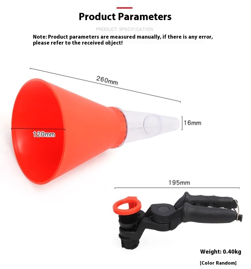 PVC Versatile Tool Car Engine Oil Funnel Set Clamp