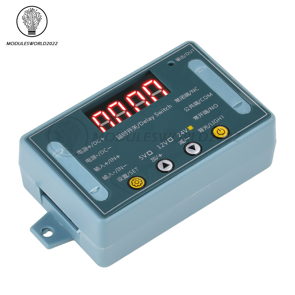 DC 5V 12V 24V 10A Delay Time Relay Module Programmable LED Timer Control Switch