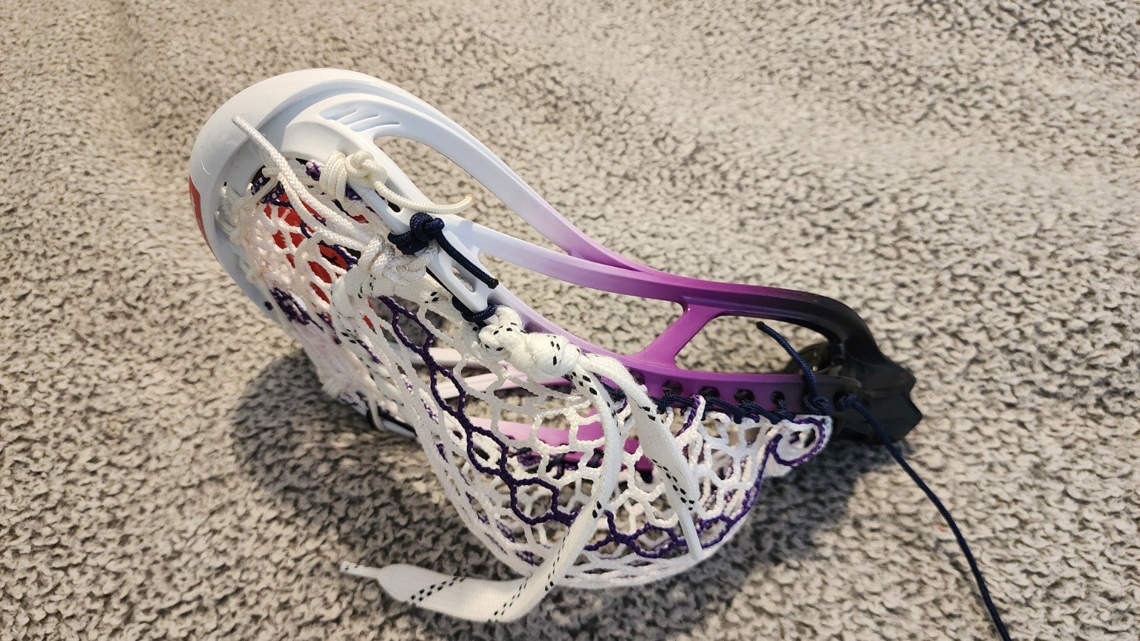 Custom Dyed and Strung STX Ultra Power - black - purple - white fade