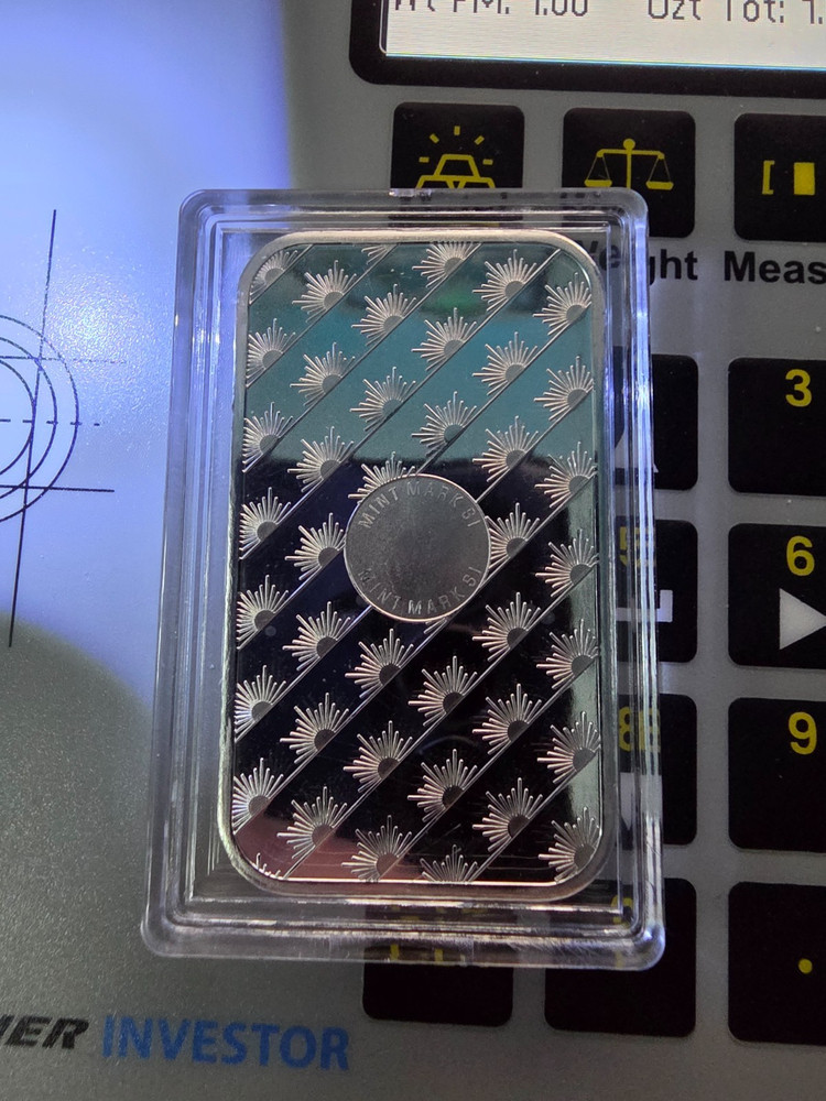 1oz Silver Bar Sunshine Minting SMI - SIGMA VERIFIED - MintMark SI Security