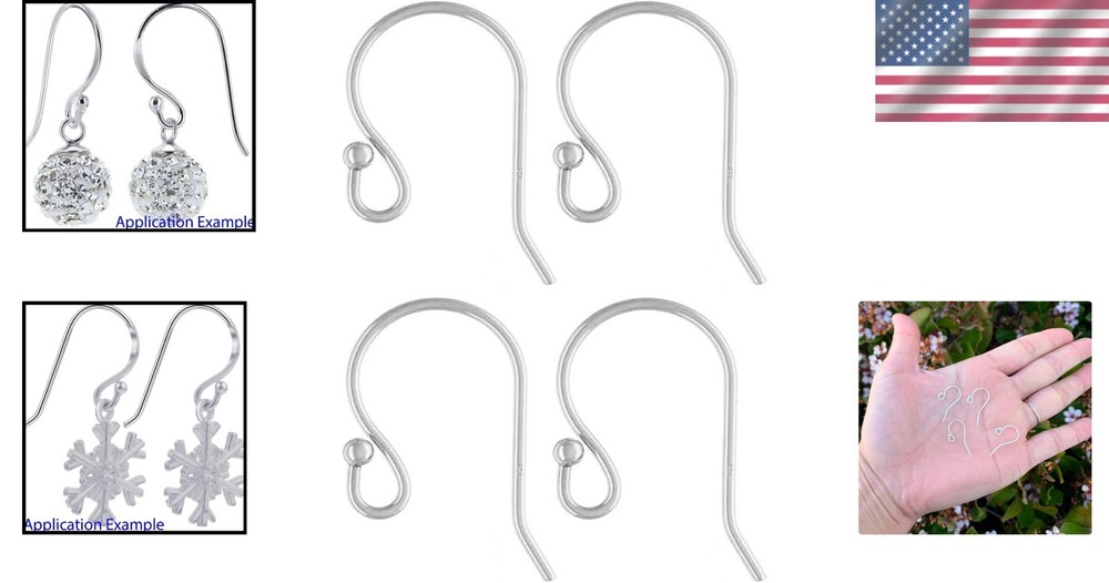 DIY Earring Making Kit with Sterling Silver Hooks