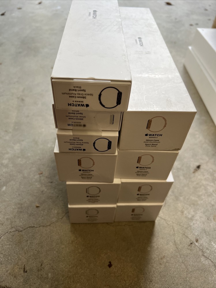 (Empty Box Only) Apple Watch, Assorted Lot Of 5 Empty Boxes