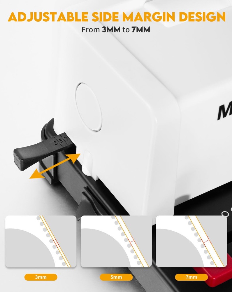 MAKEASY Spiral Binding Machine, 12 Sheets Punch Capacity, Electric Coil Inser...