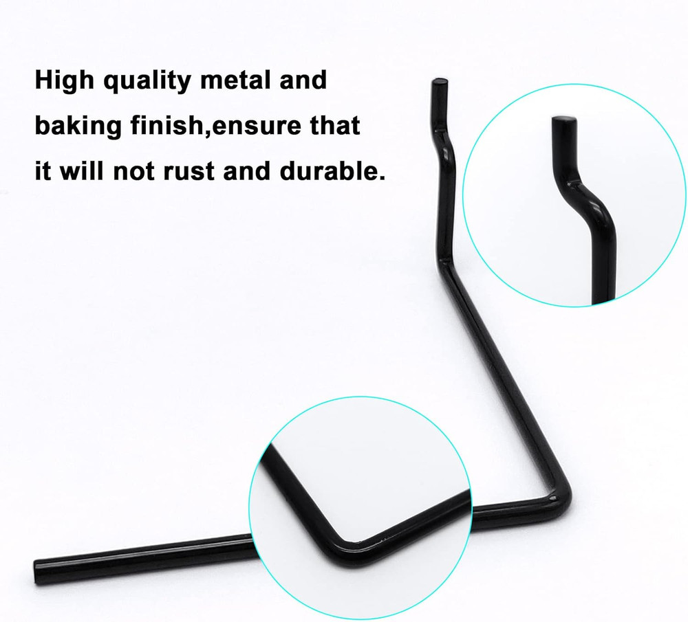 5 Pack Extendable Pegboard Paper Towel Holder,Pegboard Hook for Workshop,Garage,