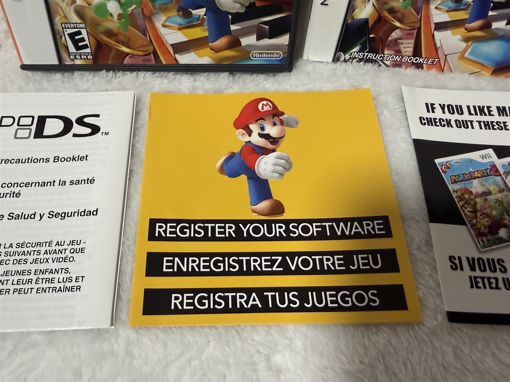 NINTENDO DS MARIO PARTY CASE INSERT MANUAL NO GAME
