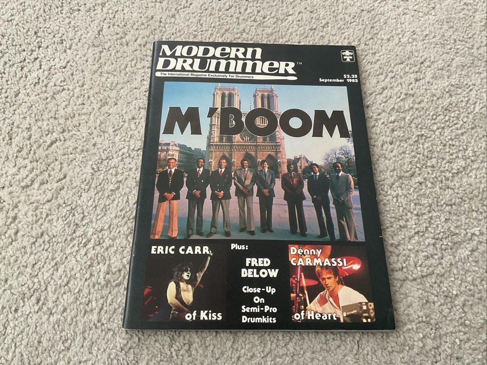 MODERN DRUMMER VINTAGE MAGAZINE SEPTEMBER 1983 KISS ERIC CARR