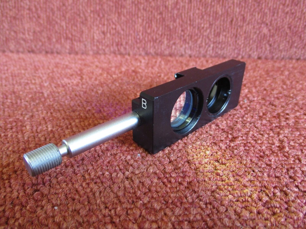 Olympus microscope fluorescence filter slide.