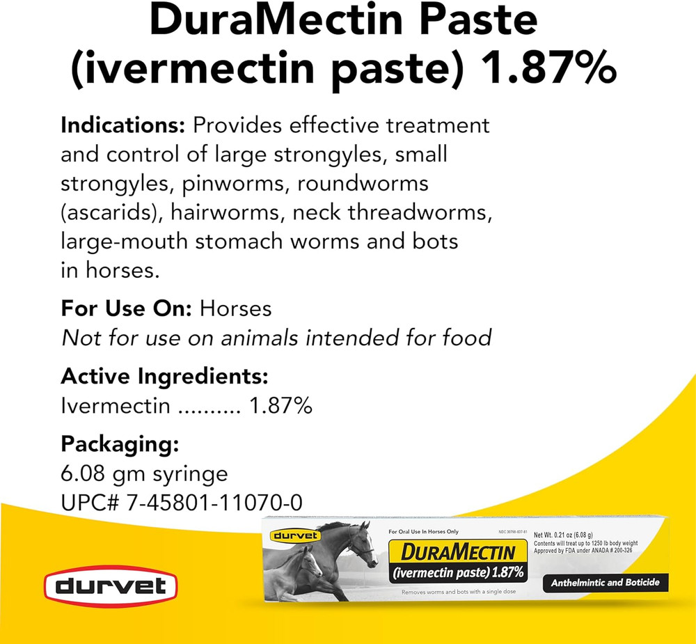 Duramectin Paste 6.08Gm, 6 Count