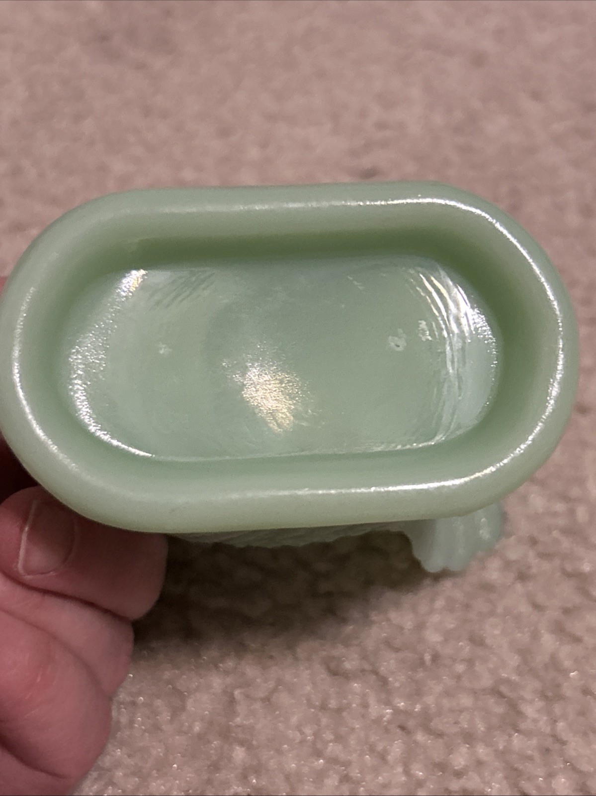 Turkey Toothpick Holder Or Small Candle - Jade - Mosser Glass, USA