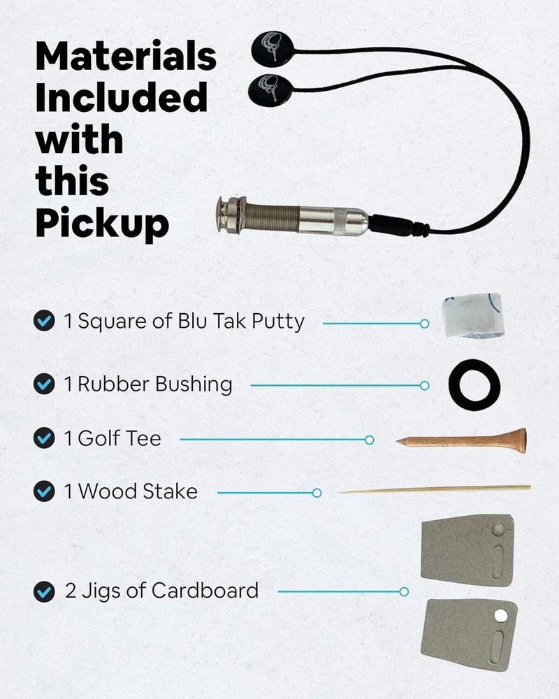 Journey Instruments EP003K Two Balanced German Passive Pickup Piezos