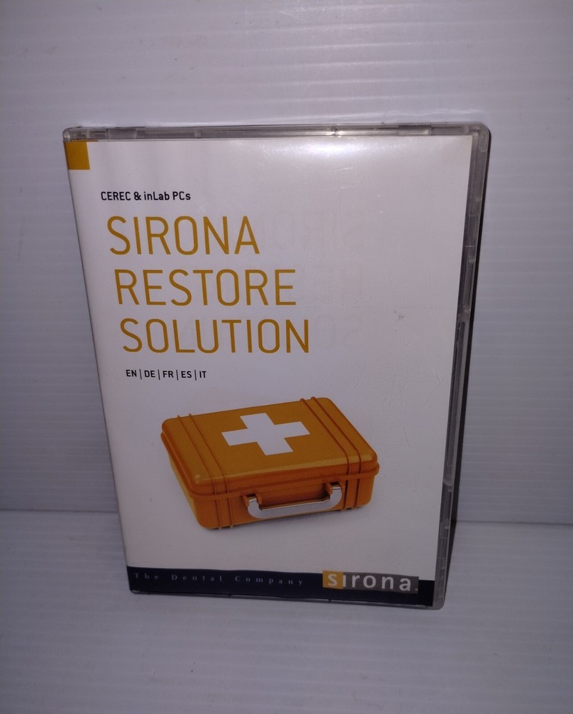 SIRONA CEREC inLab RESTORE SOLUTION DVD V1.0