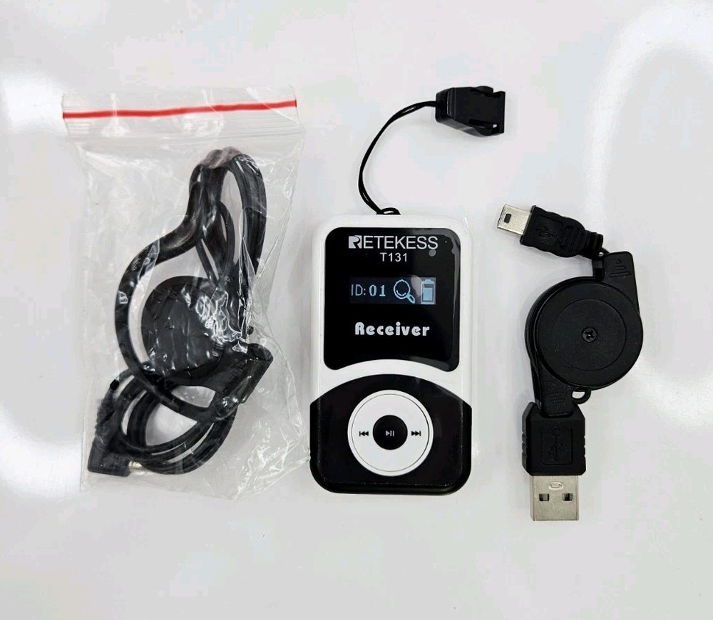 Retekess T131 Receiver- No Box - New - As Is In Photos