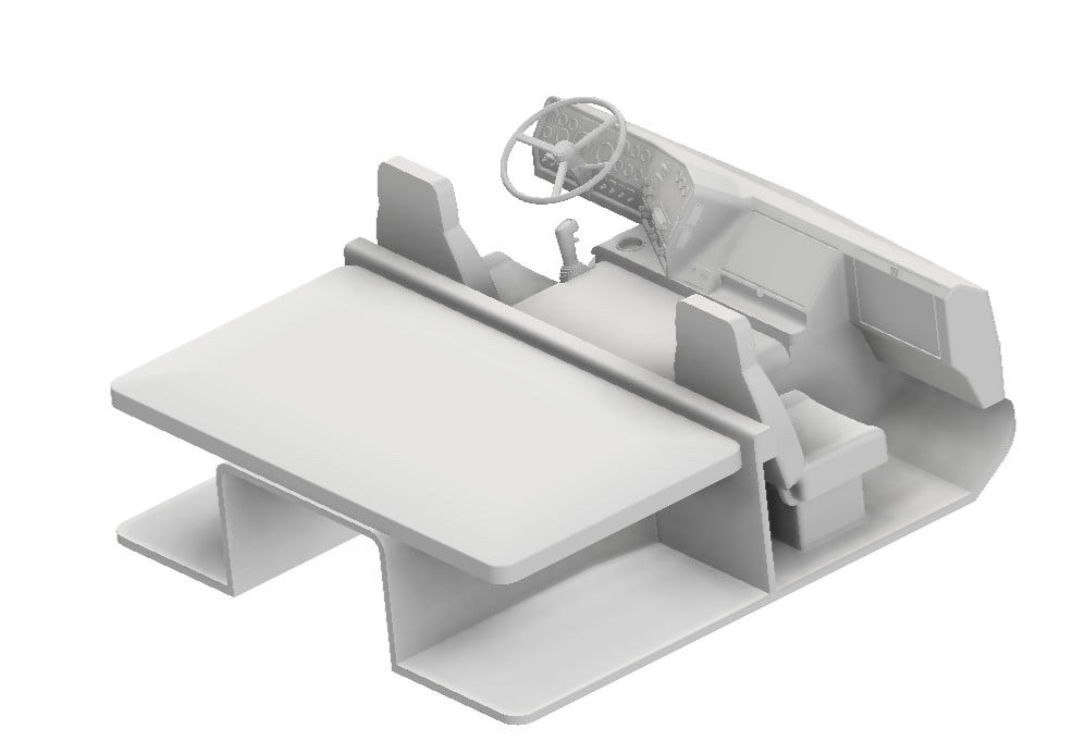 1/25th resin 3d 84-88 Freightliner 86" cab by KJ
