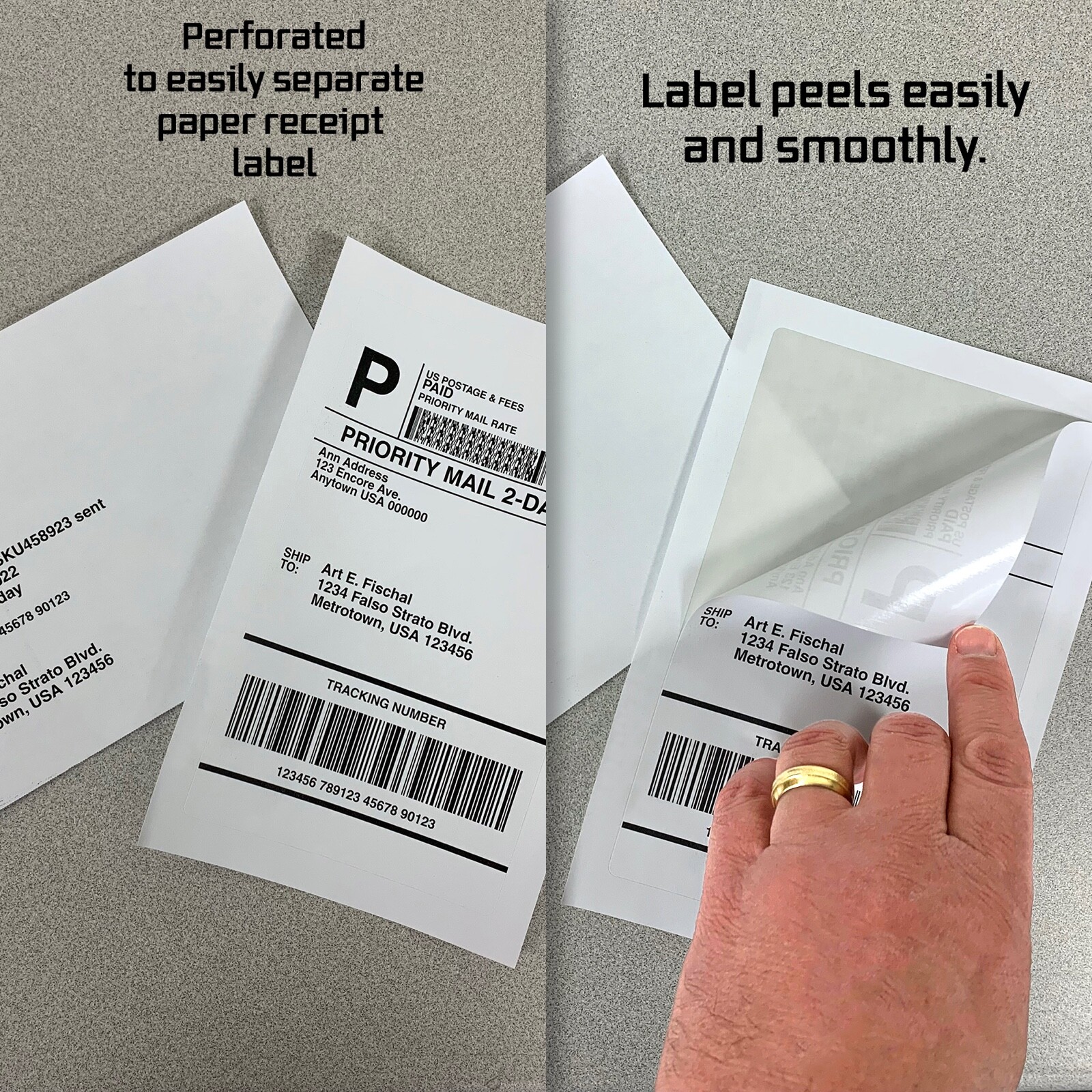 Half Sheet Labels and Paper Receipt Compatible 5127 Laser Ink Jet Tear Off eBay