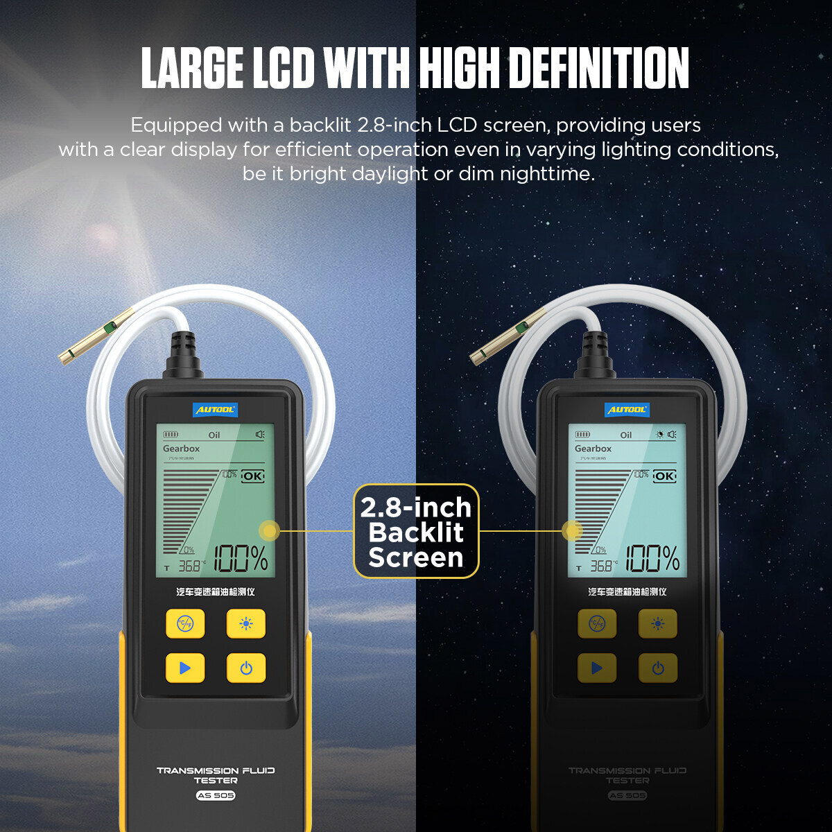 Car Transmission Oil Quality Tester For Gearbox Check Oil Quality Detector Tool
