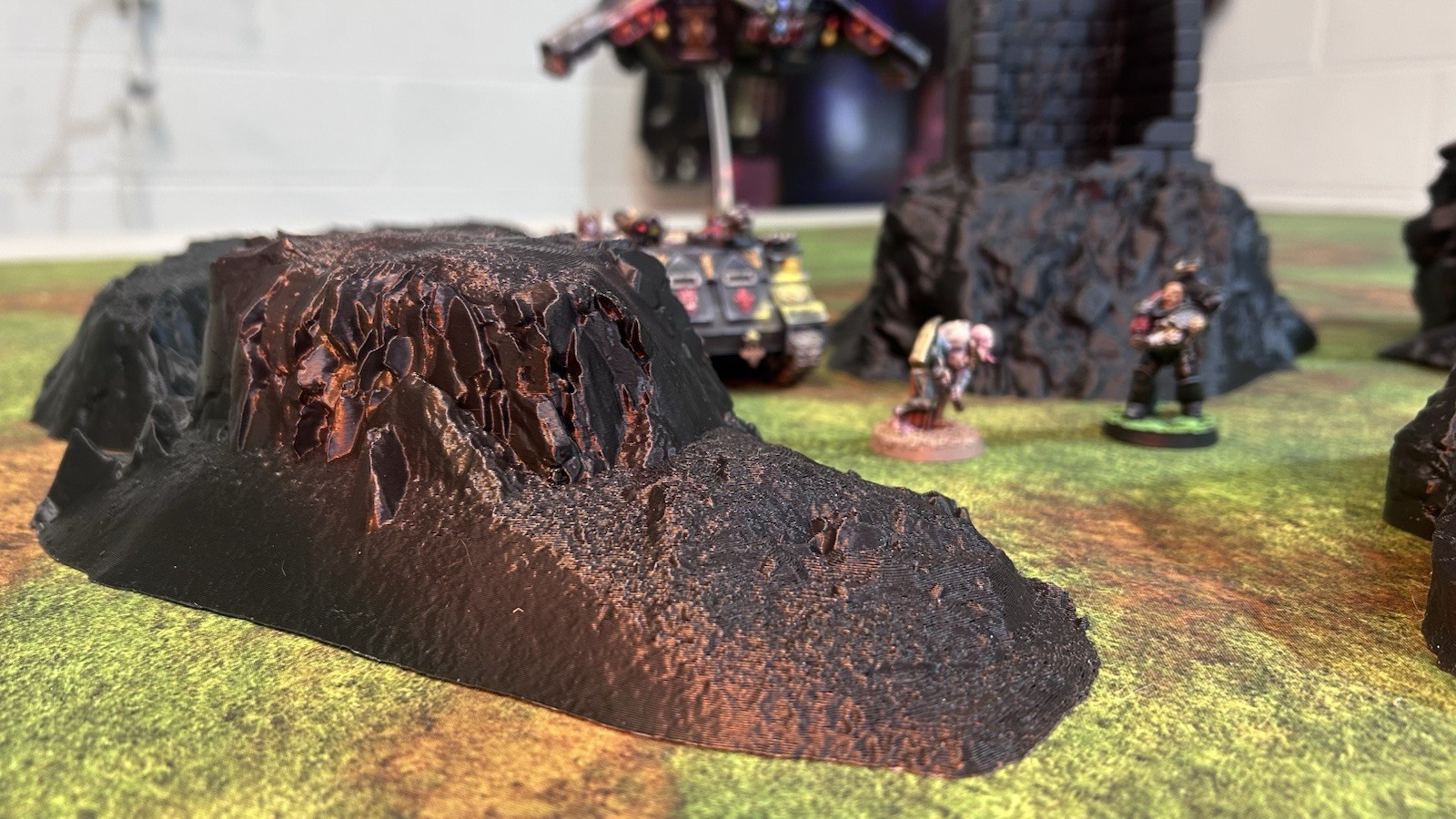 Tabletop Terrain Massive Hills tabletop scenery, 5-piece set