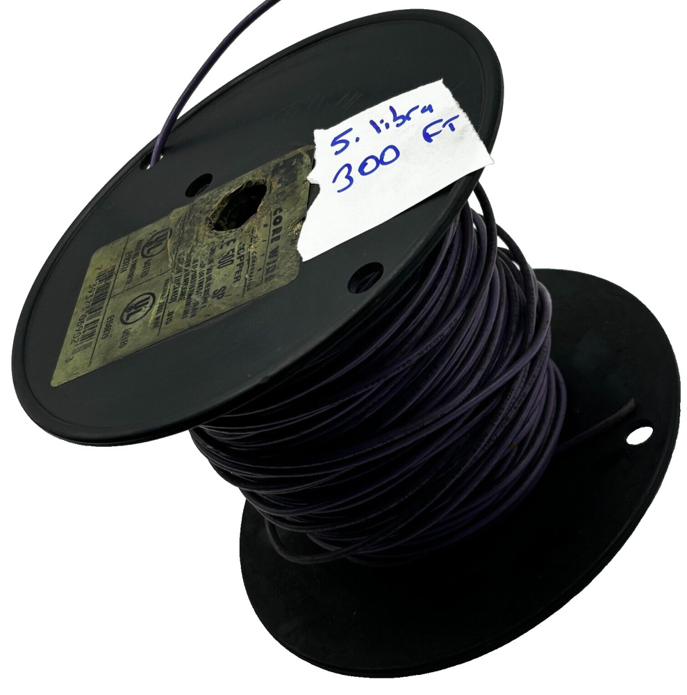 ENCORE WIRE MACHINE TOOL WIRE PURPLE 500 STRANDED DOPPER 300FT 5.0LIBRA WIRE 🎯