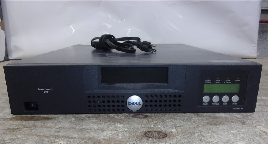 Dell Powervault 122T DLT VS-80 Autoloader Tape Drive SEE NOTES