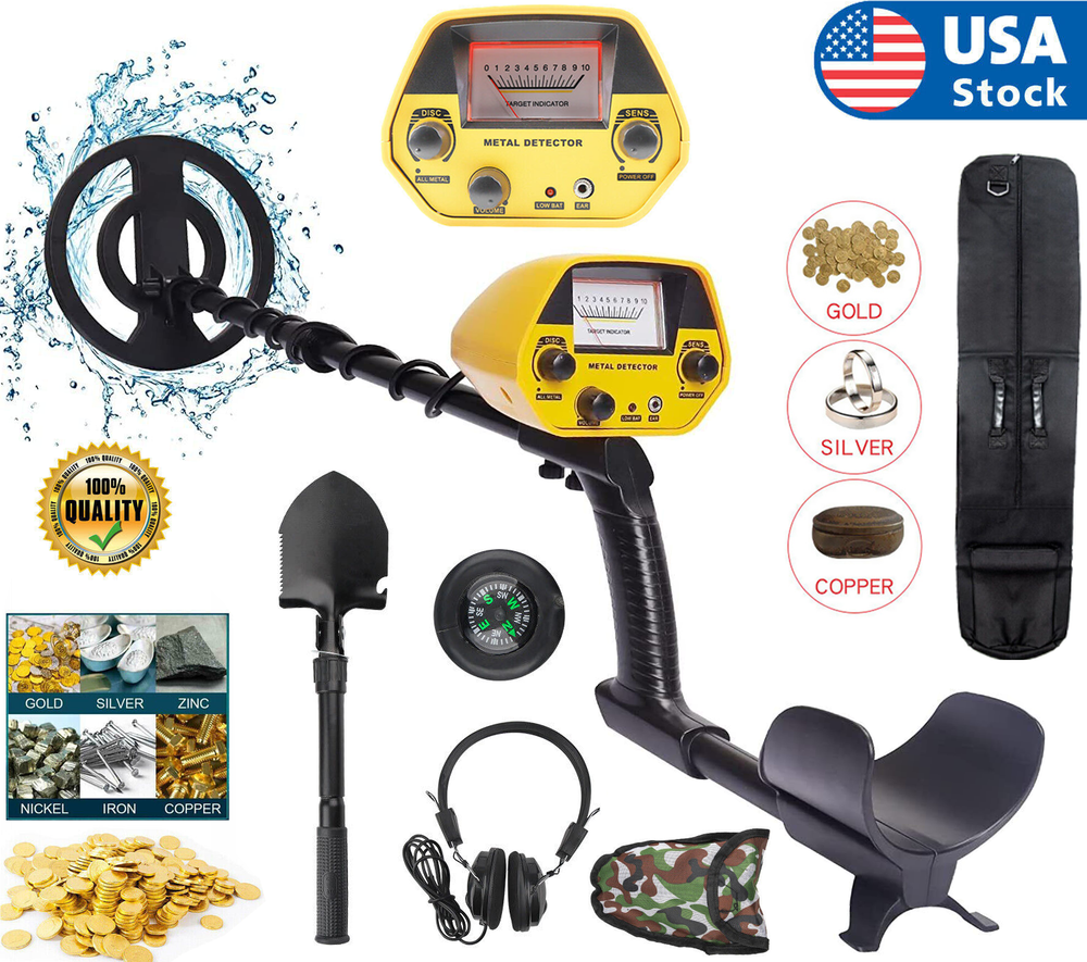 LCD Display Underground Metal Detector Gold Digger Hunter Deep Sensitive Coil