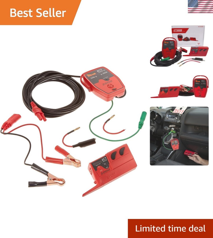 Power Probe PPECT3000B Circuit Tracer & Electronic Tester - Red, Compact Design