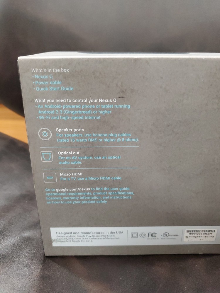 Nexus Q From Google!! Rare! In Original Box!