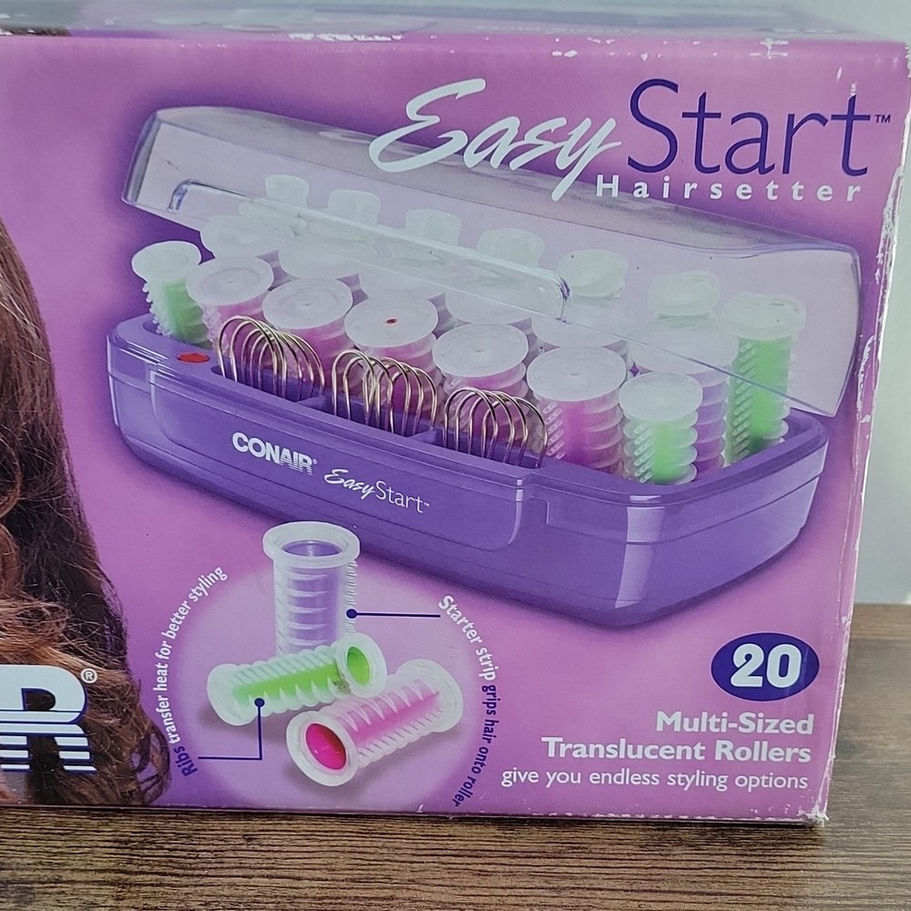 Conair Easy Start HS15 Hot Rollers Multi-Sized Indicator Light Purple