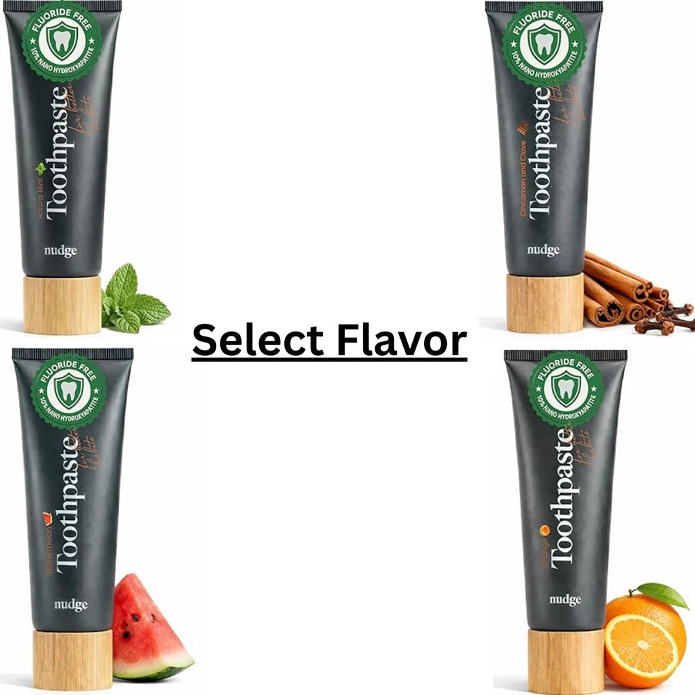 Nudge 10% Nano Hydroxyapatite Toothpaste Vitamin E, Select Flavor