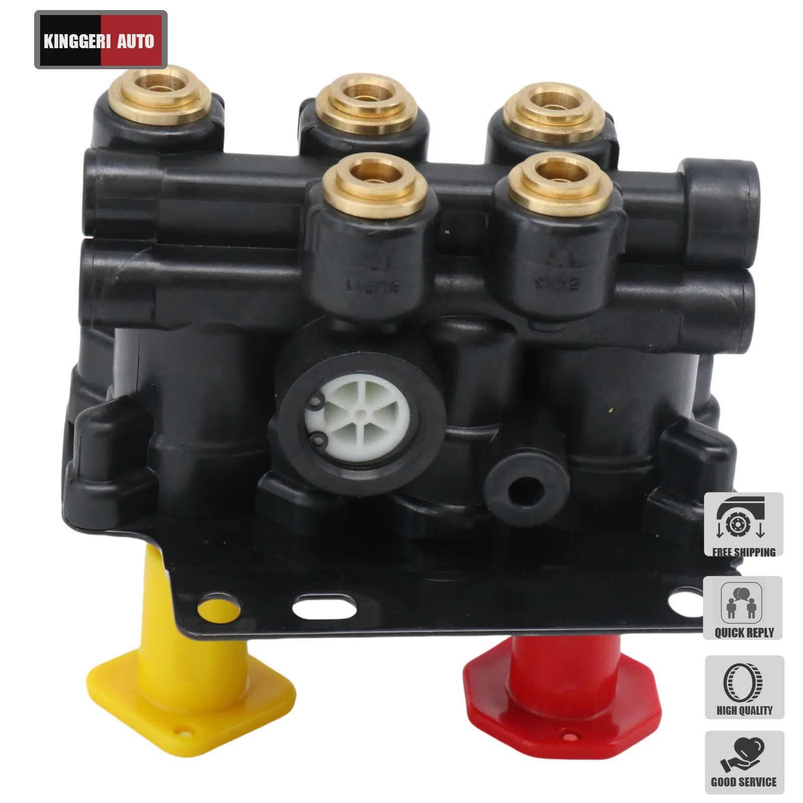 For Volvo VNL Dash Valve Dual Park Brake With 5 Ports 24340522 21315044 K035691