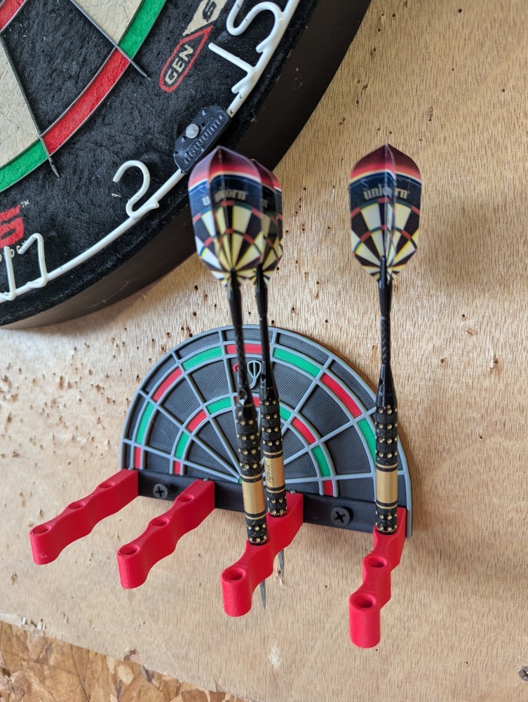 Wall Mount Dart Holder Compact Display Rack