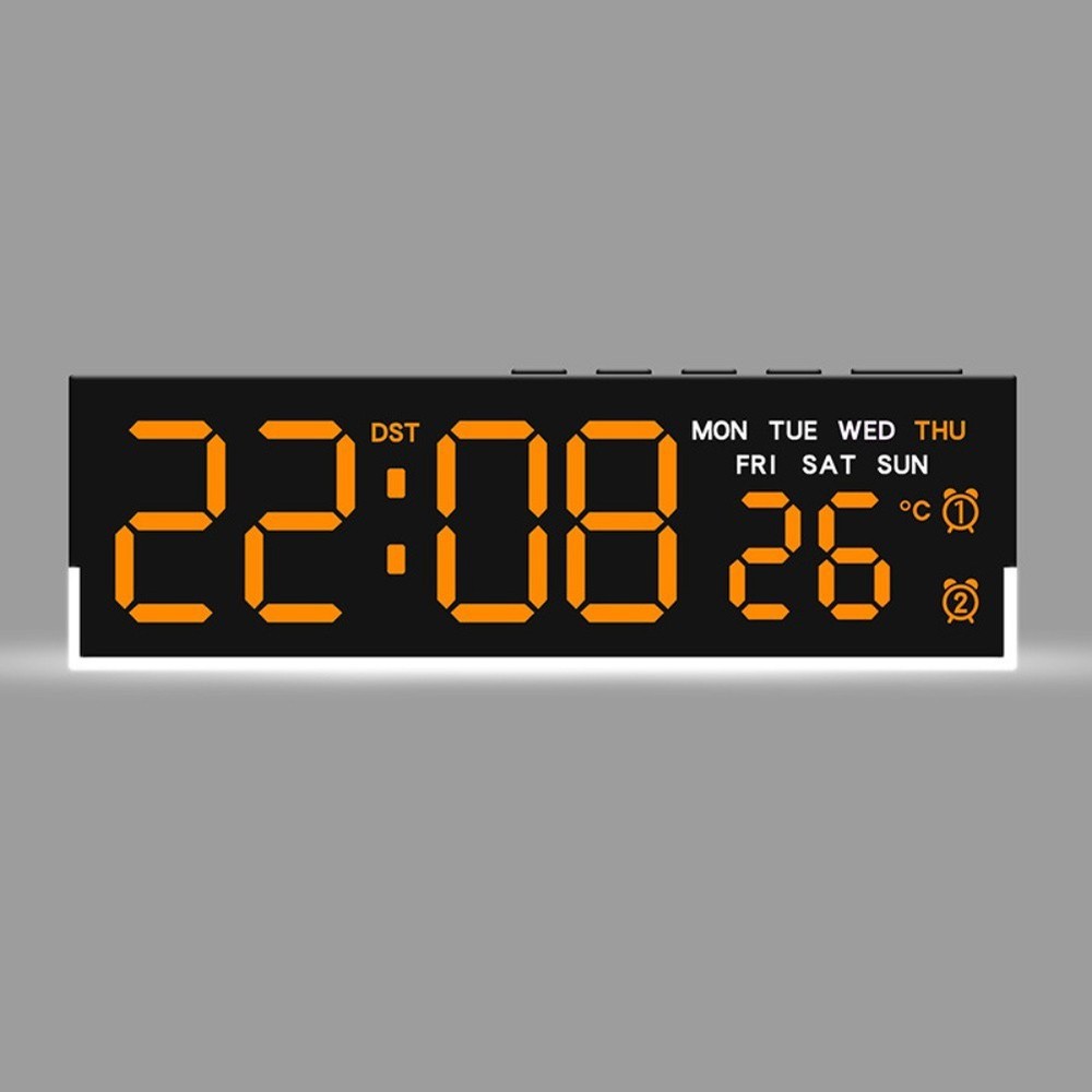 Alarm Clock Large Display Clock Customizable Brightness Easy Date Access