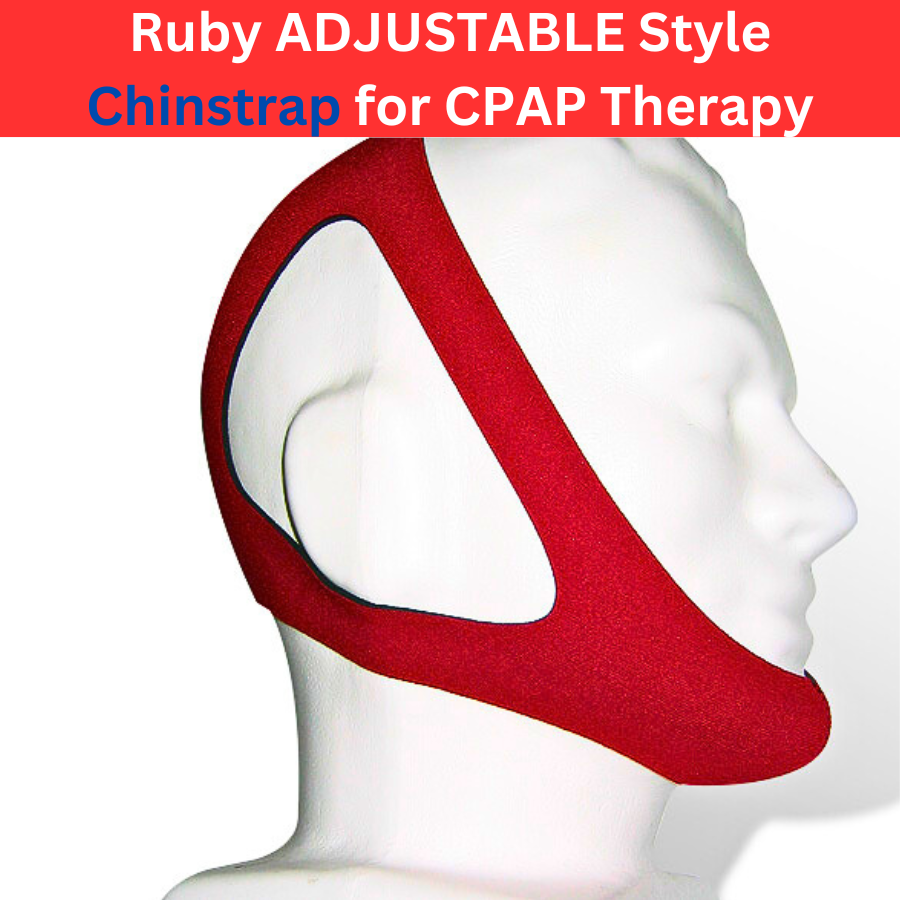 Ruby ADJUSTABLE Style Chinstrap for CPAP Therapy Bands Standard | Extra Large