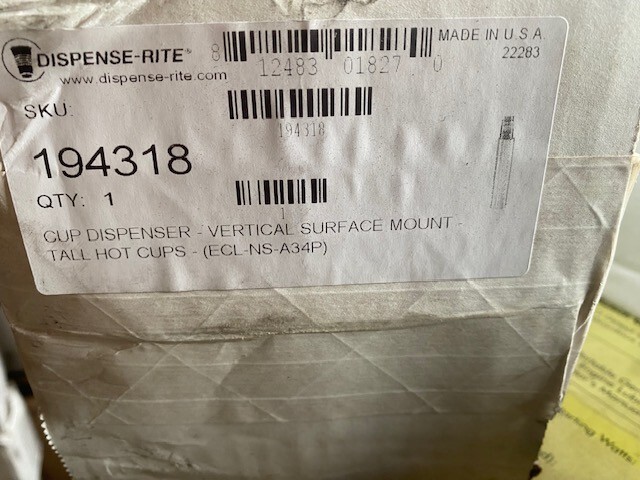 Vertical Surface Mount- Tall Hot Cups- ECL-NS-A34P (NEW)