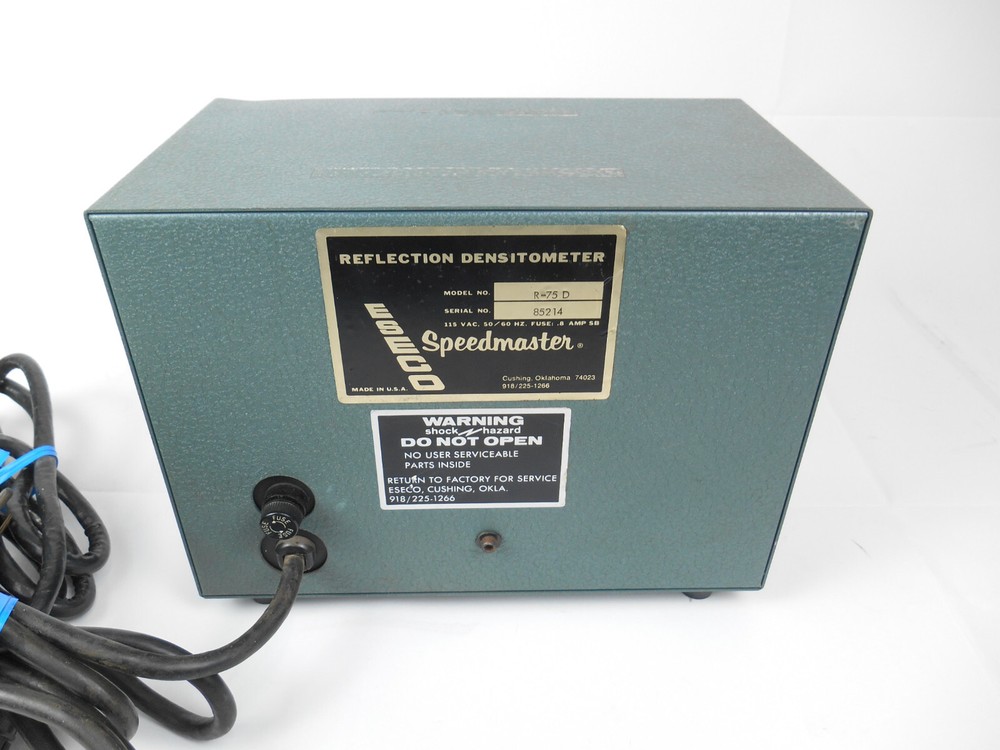 Eseco Speedmaster Reflection Densitometer Model R-75D + Check Plaques