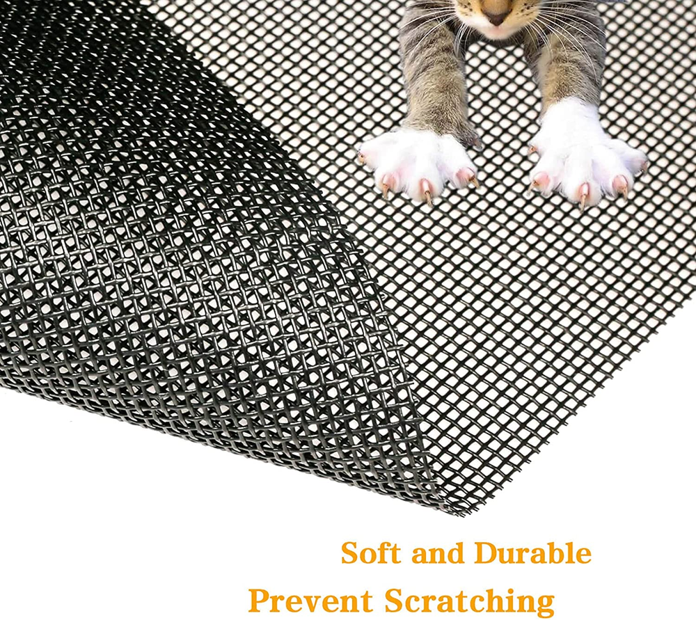 Pet Proof Window Screen Replacement - 60" x 100" Charcoal Mesh, Tooltriz