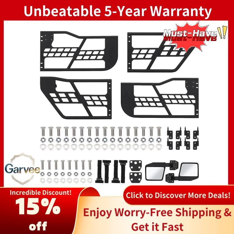 2018-2025 Wrangler JL/JLU & JT 4-Door Tube Doors | Complete Front/Rear Kit