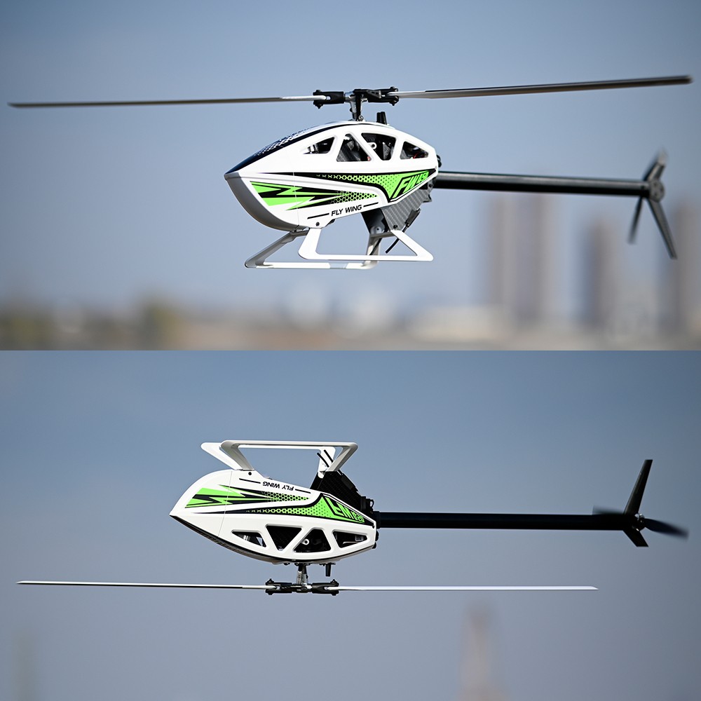 FlyWing FW450L V3 RC Helicopter ACE Flight Controller RTF 2 Battery Green