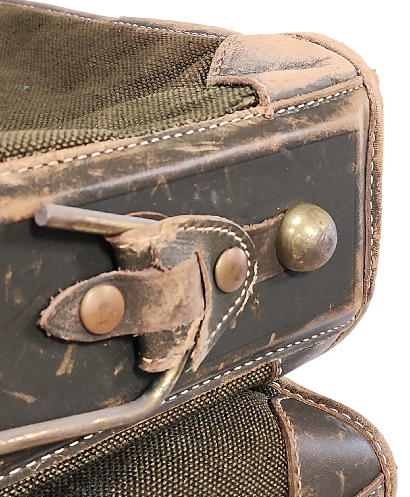 Vintage WWII U.S. Army Air Force Luggage Uniform Garment Uniform Bag w/ Satchel