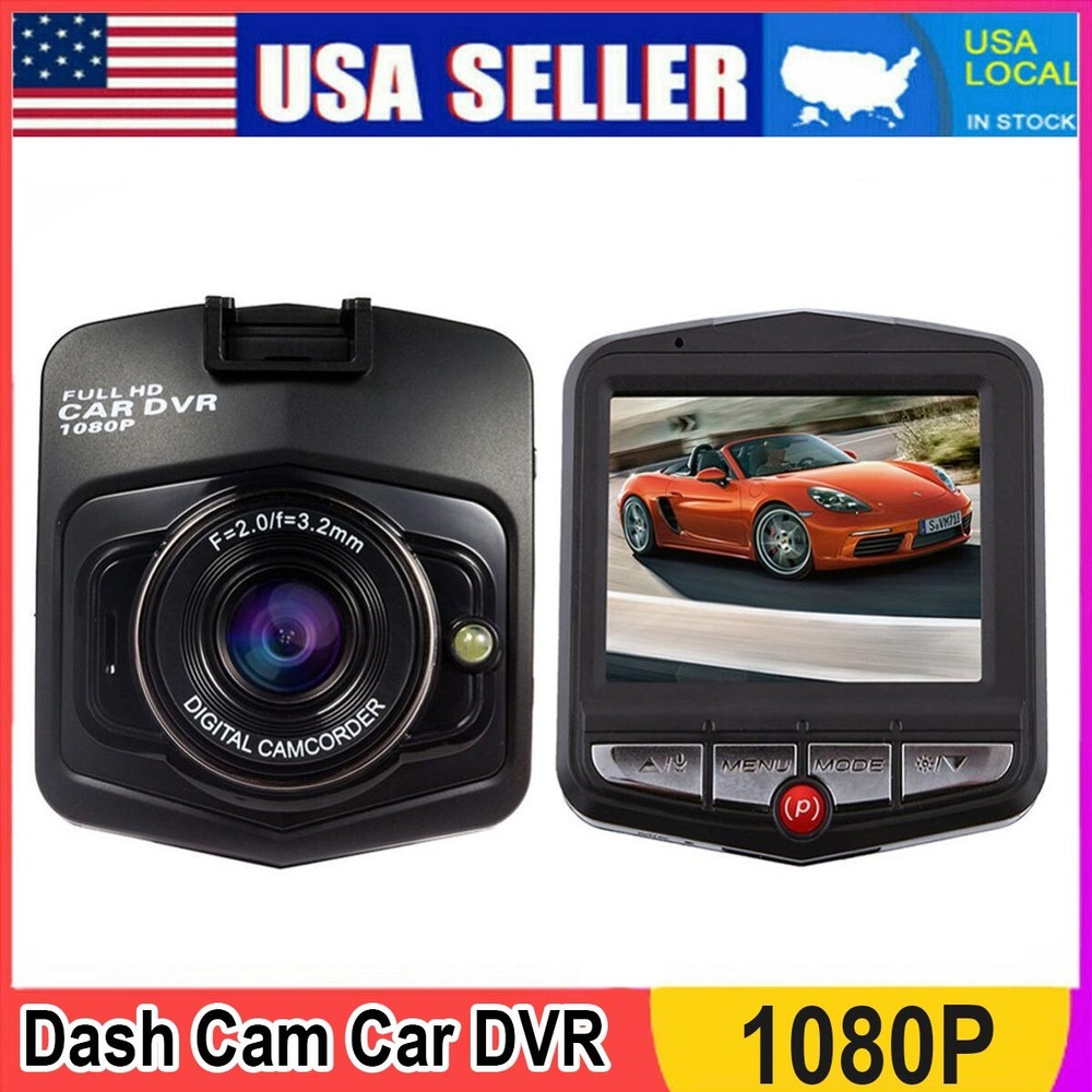 1080P Dash Cam Front or Rear Dash Camera With 32GB SD Card, Recording Function