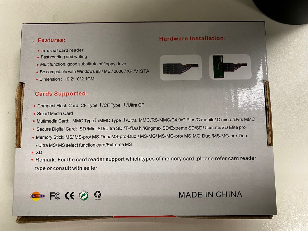 USB 2.0 ALL IN 1 ONE Internal Card Reader