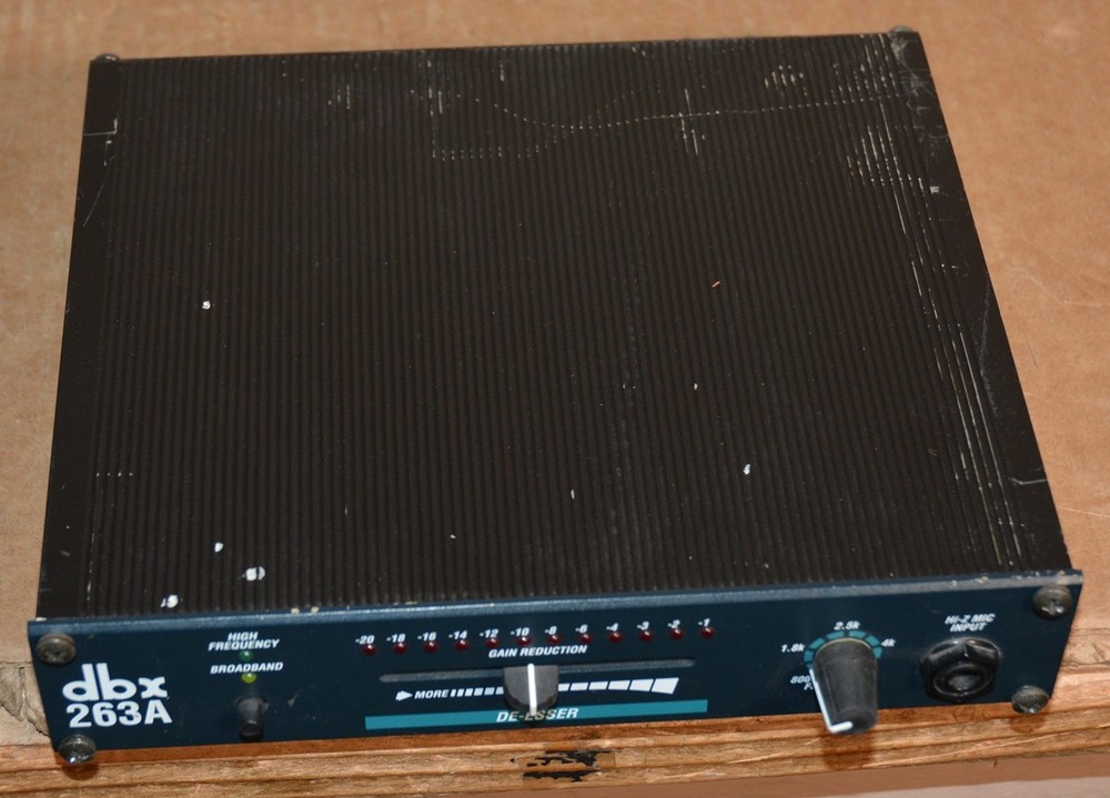 DBX 263A De-Esser Deesser De-S Studio Dynamic Audio Signal Processor 263